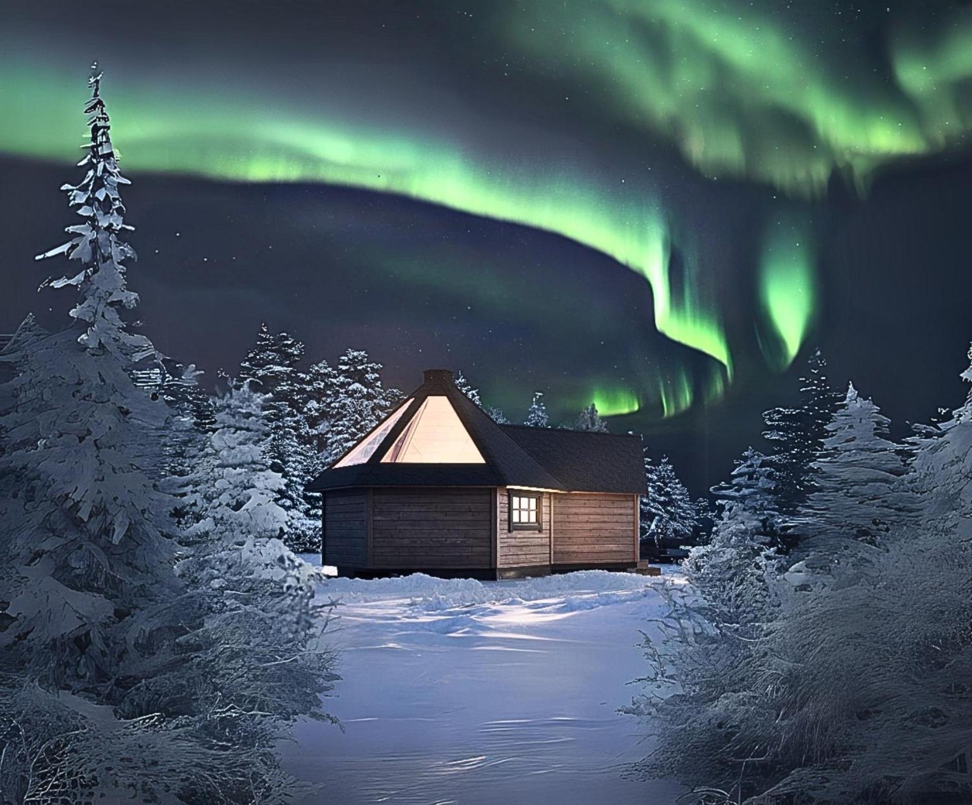 Skog Aurora Igloos Villa Kalix Eksteriør billede